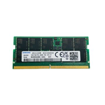 M426R2GA3BB0-CQK - Samsung 16GB 4800MHz DDR5 PC5-38400 ECC Unbuffered CL40 262-Pin SoDimm 1.1V Single Rank x8 Memory Module