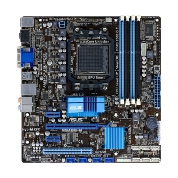 M5A88-M - ASUS AMD 880G/ SB850 Chipset FX/ Phenom II/Athlon II/Sempron 100 Series Processors Support Socket AM3+ micro-ATX Desktop Motherboard (Refurb