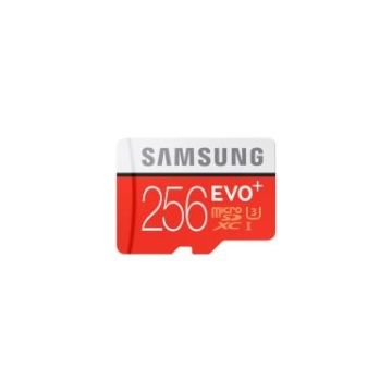 MB-MC256DA/AM - Samsung EVO+ 256GB microSDXC Class 10/UHS-I (U3) 95 MB/s Read 90 MB/s Write Flash Memory Card