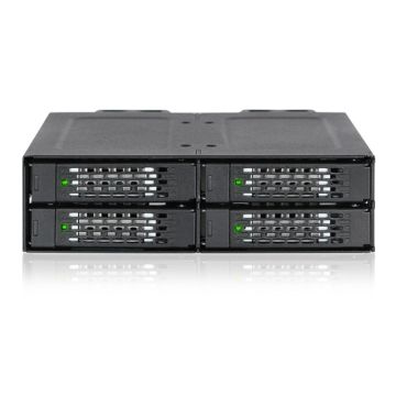 MB699VP-B - Icy Dock ICY RD Full Metal 4 Bay 2.5 NVMe U.2 SSD Mobile Rack F Ext 5.25