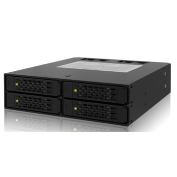MB994SP-4S - Icy Dock 4 in 1 SAS SATA Hot Swap Backplane Raid Cage Black