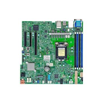 MBD-X12STH-F-O - Supermicro Xeon E-2300 / Pentium G10 Single Socket LGA1200 DDR4 SATA PCI-Express M.2 Supported Micro-ATX Server Motherboard