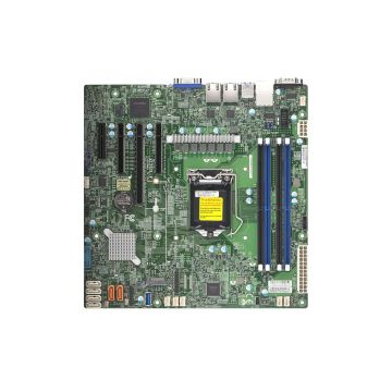 MBD-X12STL-F-B - Supermicro Xeon E-2300 Socket LGA1200 DDR4 SATA M.2 PCI-Express Supported Micro-ATX Workstation Motherboard