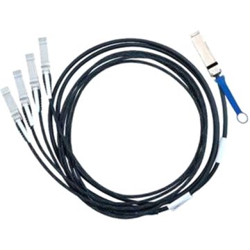 MC2609130-003 - Mellanox 3m 40GbE QSFP+ to 4x SFP+ Passive Direct Attach Copper hybrid Cable