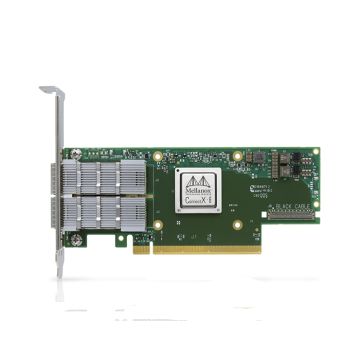 MCX653106A-HDAT - Mellanox ConnectX-6 Dual-Ports 200GbE QSFP56 PCI-Express 4.0 x16 High Profile VPI HDR InfiniBand Network Adapter