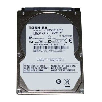 MK5061GSYN - Toshiba 500GB 7200RPM 16MB Cache SATA 3Gb/s 2.5-inch Hard Disk Drive