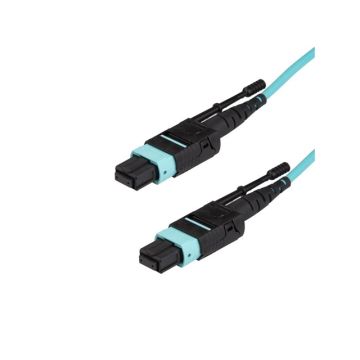 MPO12PL2M - StarTech CB 6ft MPO MTP Fiber Optic Plenum Rated OM3 40Gb Push Pull