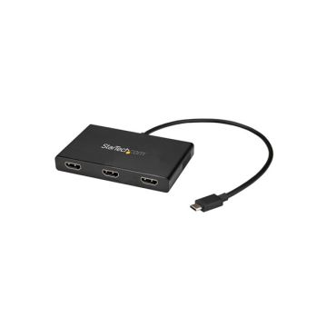 MSTCDP123HD - StarTech AC 3-Port MST Hub USB C to HDMI Multi-Monitor Adapter 