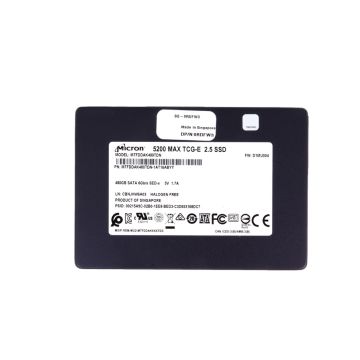 MTFDDAK480TDN - Micron 5200 Max 480GB SATA 6Gb/s 3D NAND TLC (PLP) 2.5-inch Solid State Drive (SSD)
