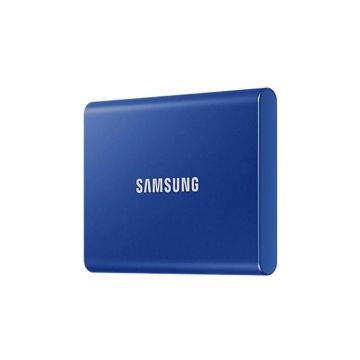 MU-PC500H - Samsung T7 Blue 500GB USB 3.2 10Gb/s (AES-256) Portable External Solid State Drive (SSD)