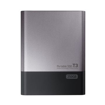 MUPT250BAM - Samsung T3 Portable 250GB USB 3.1 (AES-256) External Solid State Drive (SSD)