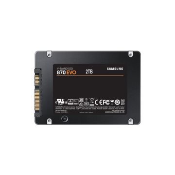 MZ-77E2T0E - Samsung 870 Evo 2TB SATA 6Gb/s 3D NAND MLC (AES-256 / TCG Opal 2.0) 2.5-inch Solid State Drive (SSD)