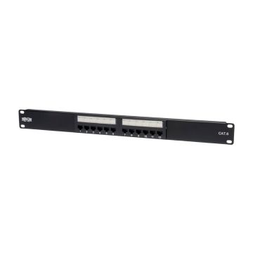 N252-012 - Tripp Lite 12-Port Cat6 Cat5 Patch Panel 568B 110 Punch Down Rackmount Rj45 1Urm Taa