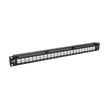 N254-024-6A - Tripp Lite 24-Port Cat6A Patch Panel Feedthrough Rackmount Rj45 Ethernet 1U