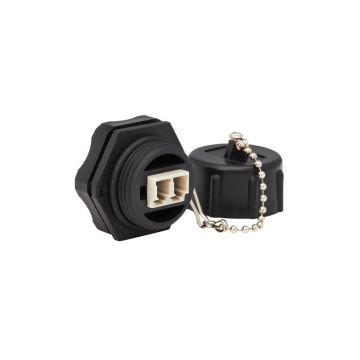 N455-BC01-IND - Tripp Lite Rigid Industrial Ip68 Duplex Multimode Fiber Coupler (Lc/Lc) With Dust Cap, 10G