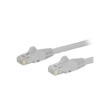 N6PATCH12WH - StarTech CB 12ft Cat6 Ethernet Patch Cable w Snagless RJ45 White