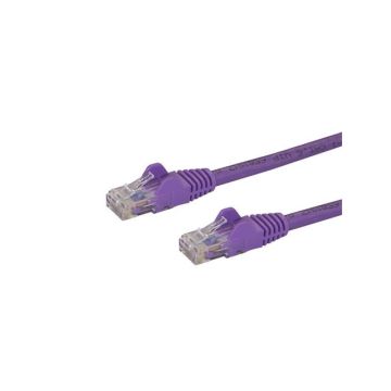 N6PATCH15PL - StarTech CB Cat6 Patch CB w Snagless RJ45 Connectors 15ft Purple