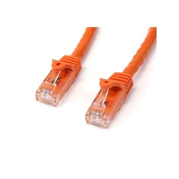 N6PATCH25OR - StarTech 25ft Cat6 Patch Cable w Snagless RJ45 Connectors Orange