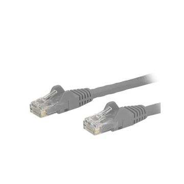 N6PATCH2GR - StarTech CB 2ft Cat6 Ethernet Patch Cable w Snagless RJ45 Gray 