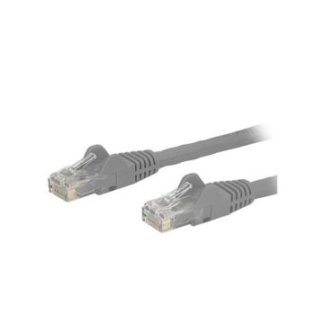 N6PATCH30GR - StarTech CB 30ft Cat6 Ethernet Patch Cable w Snagless RJ45 Gray 