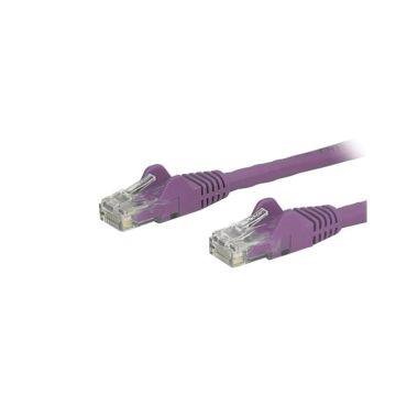 N6PATCH30PL - StarTech CB 30ft Cat6 Ethernet Patch Cable w Snagless RJ45 Purple