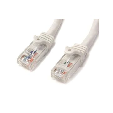N6PATCH50WH - StarTech 50ft Cat6 Patch Cable with Snagless RJ45 Connectors White