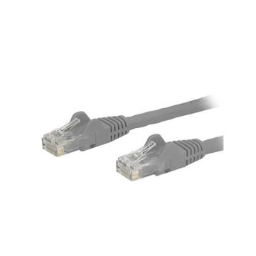 N6PATCH9GR - StarTech CB 9ft Cat6 Ethernet Patch Cable w Snagless RJ45 Gray 