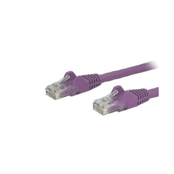 N6PATCH9PL - StarTech CB 9ft Cat6 Ethernet Patch Cable w Snagless RJ45 Purple