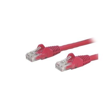 N6PATCH9RD - StarTech CB 9ft Cat6 Ethernet Patch Cable w Snagless RJ45 Red 