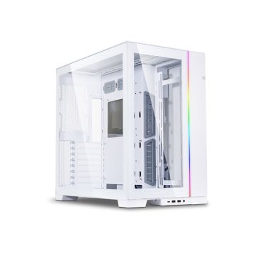 O11DEW - Lian-Li Case FullTower 4mm TG EATX White