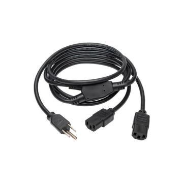 P006-006-2 - Tripp Lite 6Ft Y-Splitter Power Cord 5-15P To 2Xc13