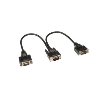 P516-001-HR - Tripp Lite 1Ft Vga Monitor Y Splitter Cable High Resolution Hd15 M/2Xf 1 Ft