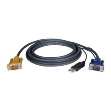 P776-006 - Tripp-Lite Tripp Lites 6-ft. USB (2-in-1) KVM cable kit is designed to connect a USB