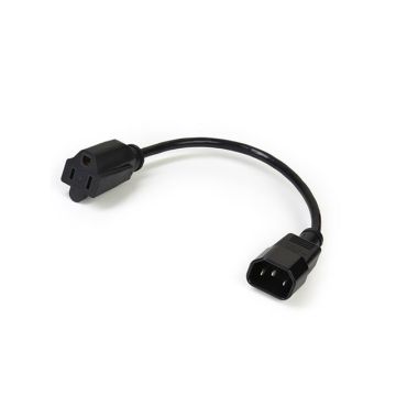 PAC10010PK - Startech Ac Power Extension Cord 1Ft (0.3M) 18Awg Power Supply Extension Cable Iec 60320