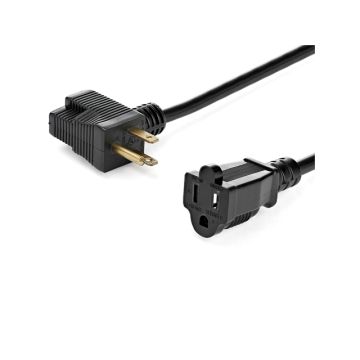PAC102 - StarTech CB 12in Outlet Saver Extension Cord NEMA 5-15P t 2xNEMA 5-15R