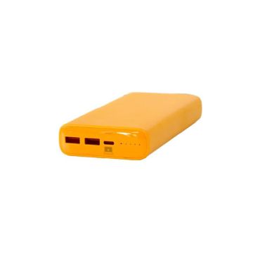 PBYLUSBC - Jar Systems Active Charge Yellow Power Banks With Usb-C To Usb-C Cables - 4X 20,000 Mah Acti