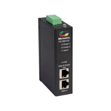 PD-9001GI/DC - Microchip NT PD-9001GI DC Industrial 1PT 30W PoE Midspan dual DC input