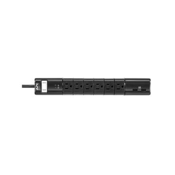 PE6RU3 - Apc Apc Essential Surgearrest 6 Rotating Outlets With 5V, 3.4A 2 Port Usb Charger, 1