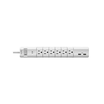 PE6RU3W - Apc Apc Essential Surgearrest 6 Rotating Outlets With 5V, 3.4A 2 Port Usb Charger, W