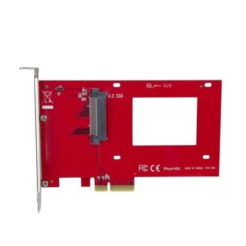 PEX4SFF8639 - StarTech IO U.2 to PCIe Adapter f 2.5 U.2 NVMe SSD SFF 8639 