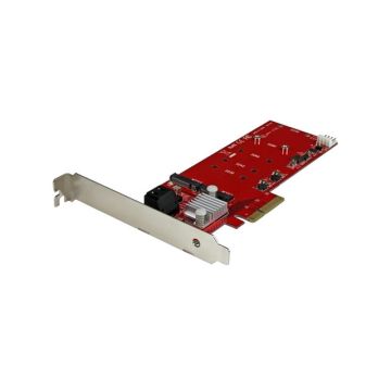 PEXM2SAT3422 - StarTech CC 2xM.2 NGFF SSD RAID Controller Card w 2xSATA3 Ports