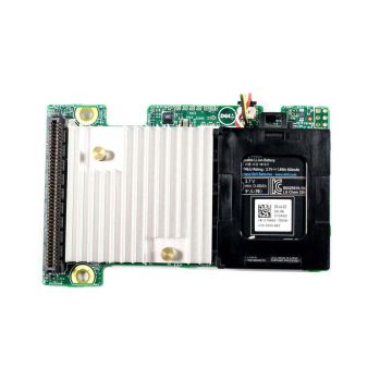 PK2W9_2 - Dell PowerEdge M520 M620 M820 PERC H710P 1GB NV Cache Mini Blade Raid Controller Card With Battery 0PK2W9 CN-0PK2W9