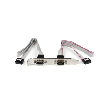 PLATE9M2P16 - StarTech Accessory 2Port 16incj DB9 Bracket to 10 Pin Header 