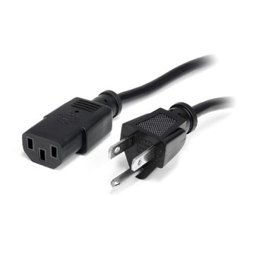 PXT1011 - StarTech Cable 1ft Standard Computer Power Cord NEMA5-15P to C13 