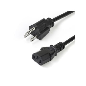 PXT1011010PK - Startech 10Ft (3M) 18Awg Flexible Computer Power Cord W/ Nema 5-15P And Iec 60320 C13 Con