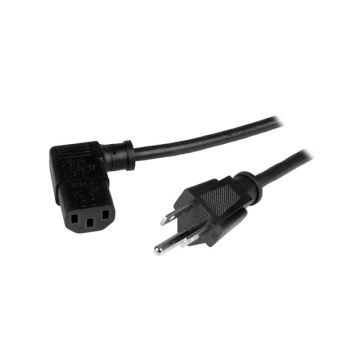 PXT101L3 - StarTech Cable 3ft Computer Power Cord NEMA 5-15P to Right-Angle C13