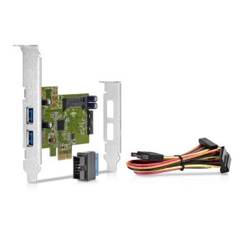 QT587AA - HP 4-port PCI Express USB Adapter PCI Express x1 Plug-in Card 4 USB Port(s)
