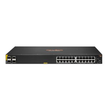 R8N87A - HPE Aruba CX 6000 Series 24-Ports 10/100/1000BASE-T Class4 Ethernet Layer 2 Rack-mountable Managed Network Switch with 4-Ports SFP