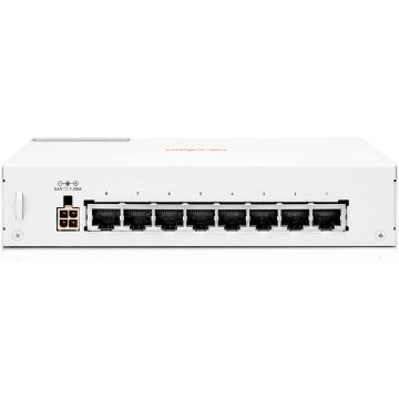 R8V11A - HPE Aruba Instant On 1430 8-Port Gb Unmanaged PoE Switch | 8-Port Class 4 PoE (64W) - 8X 1G Ports | Fanless | US Cord