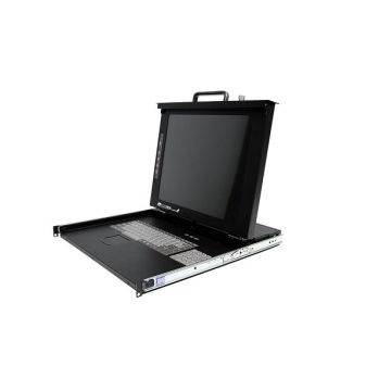 RACKCONS1708 - StarTech 8-Port 1U 17" Folding Rackmount LCD Console